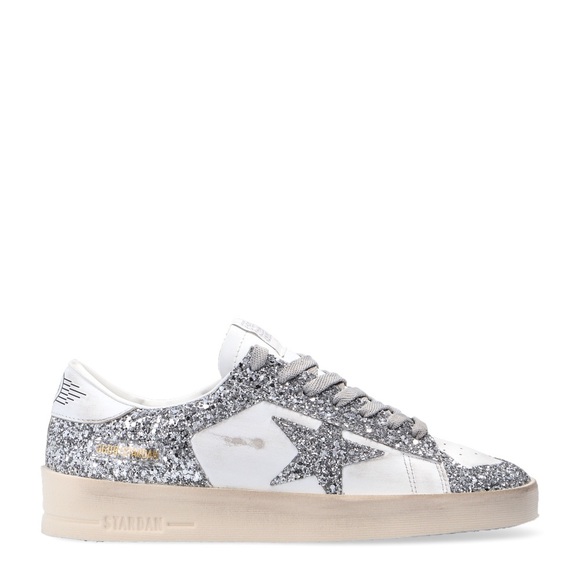 New with tags Golden Goose Women's Stardan white leather and glitter size 40 IT - Picture 14 of 14